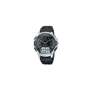 Casio Reloj Digital Correa Goma Negra Memoria de vueltas 10 WR 100m