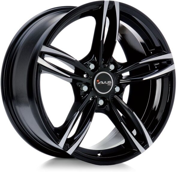 Avus Af15 8,5x19 5x112 Et35 66.6 Black Mate - Llanta De Aluminio