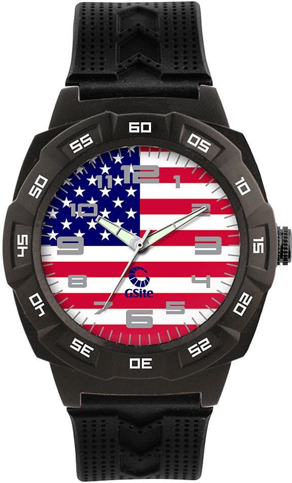 Gsite Reloj deportivo college flag usa