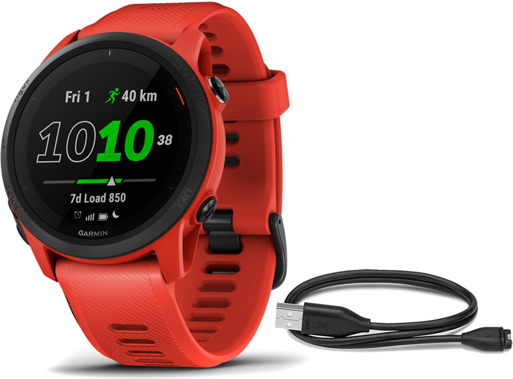 Garmin Pulsómetros con gps forerunner 745 rojo