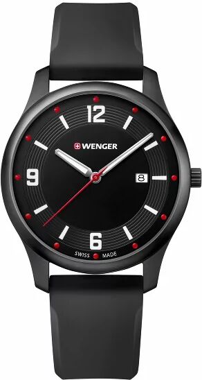 Wenger City Active Reloj de cuarzo acero inoxidable black mat-black