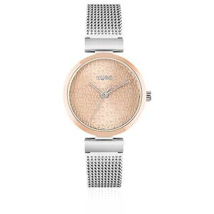 HUGO Mesh-bracelet watch with stacked-logo dial