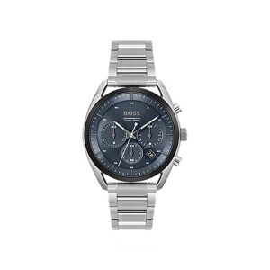 Boss Blue-dial chronograph watch with link bracelet