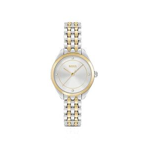 Boss Crystal-index watch with two-tone bracelet