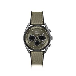 Boss Khaki-dial chronograph watch with silicone strap