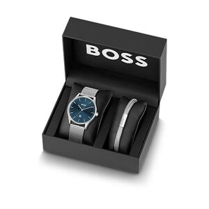 Boss Gift-boxed watch and cuff in stainless steel
