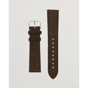 HIRSCH Osiris Calf Leather Nubuck Effect Watch Strap Brown - Harmaa - Size: One size - Gender: men