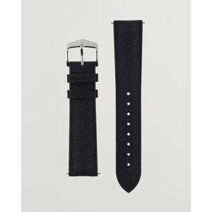 HIRSCH Arne Sailcloth Effect Performance Watch Strap Black - Musta - Size: 18MM 20MM 22MM - Gender: men