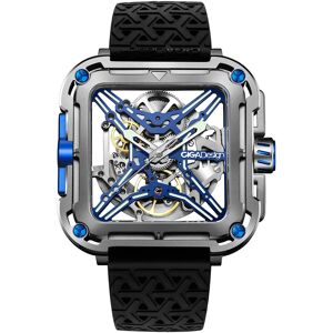 CIGA Design X Series Cyber Blue Titanium Automatic Skeleton X021-TIBU-W25BK