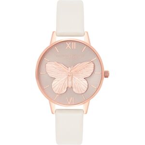 Olivia Burton 3D Butterfly Blush & Rose Gold -rannekello OB16MB16