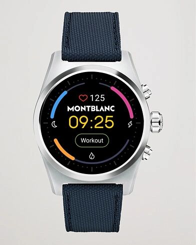 Montblanc Summit Lite Smartwatch Grey/Blue Fabric Strap