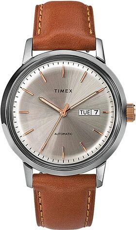 Timex Marlin Automatic Day Date 40mm Cream Dial