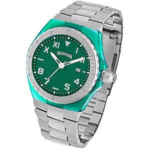 - Montre Homme en Acier argentée Cadran Vert