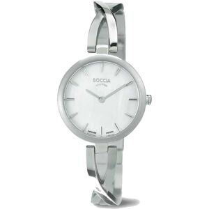 MONTRE BOCCIA TITANIUM FEMME ARGENT CADRAN BLANC - Publicité