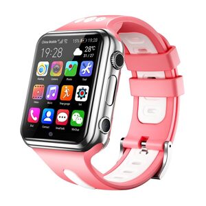 Montre Telephone Android 4G Traceur GPS 3Go+32Go WiFi Rose Blanc + SD 32Go YONIS - Neuf