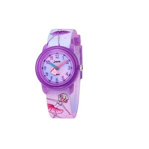 OEM Montre enfant quartz etanche avec motif de fille - Violet - Publicité