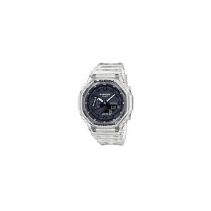 Casio montre g-shock skeleton blanche transparente - Publicité