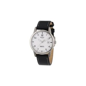 Boccia - 604-02 - montre homme - quartz analogique - bracelet cuir noir - Publicité