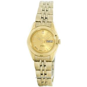 Montre femme Seiko 5 automatique 21 bijoux fabriquée au Japon SYMA38 SYMA38J1 SYMA38J - Publicité