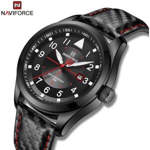 NF8022 Calendrier Montre Homme Quartz Alliage Cuir Design Classique