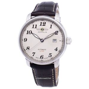 Montre pour homme Zeppelin Series LZ127 Graf automatique fabriquée en Allemagne 7656-5 76565