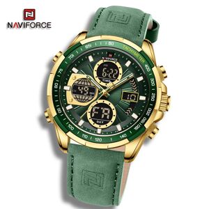 Naviforce NF9197L double affichage montres pour hommes Quartz LED étanche numérique électronique montre-bracelet de luxe pour cadeau - Publicité