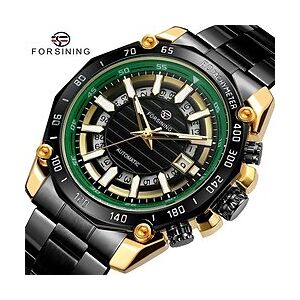 FORSINING Hommes Montre Mécanique Luxe Grand Cadran Tactique Affaires Squelette Remontage automatique Calendrier Rendez-vous Bracelet en acier inoxydable Suivre Lightinthebox - Publicité