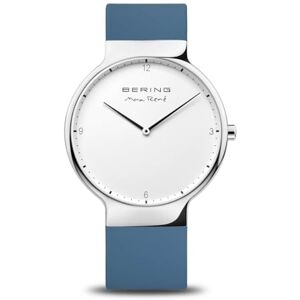 BERING Mixte Analogique Quartz Max René Collection Montre avec Bracelet en Silicone & Verre Saphir - Publicité