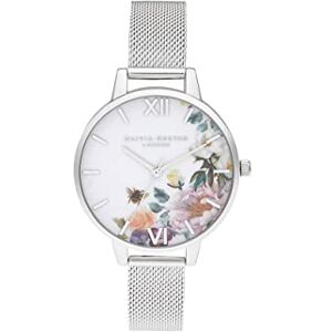 Olivia Burton Montre Analogique à Quartz pour Femme avec Bracelet en Acier Inoxydable avec Bracelet en Acier Inoxydable - Publicité