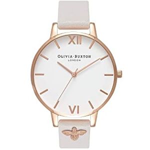 Olivia Burton Montre Analogique à Quartz pour Femme avec Bracelet en Cuir Rosé - Publicité