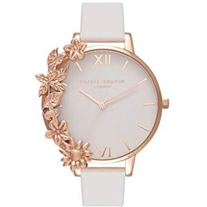 Olivia Burton Montre Analogique à Quartz pour Femme avec Bracelet en Cuir Rosé - Publicité