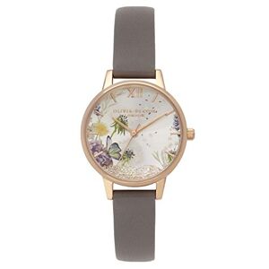 Olivia Burton Montre Analogique à Quartz pour Femme avec Bracelet en Cuir Gris - Publicité