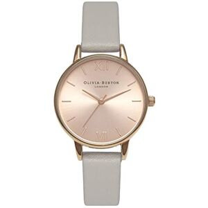 Olivia Burton Montre Analogique à Quartz pour Femme avec Bracelet en Cuir Gris - Publicité