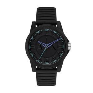 Armani Exchange Montre à trois aiguilles, en nylon, noir, pour homme, - Publicité