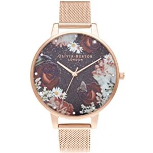 Olivia Burton Montre Analogique à Quartz pour Femme avec Bracelet en Acier Inoxydable Couleur Or Rose - Publicité