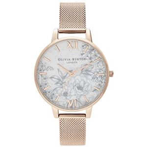 Olivia Burton Montre Analogique à Quartz pour Femme avec Bracelet en Acier Inoxydable Couleur or rose - Publicité