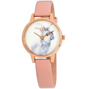 Olivia Burton Woodland Montre pour femme à mouvement à quartz Cadran blanc  Décontracté rose - Publicité