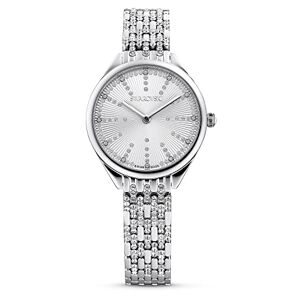 Swarovski Montre Attract, Bracelet en Métal, Blanc, Acier Inoxydable - Publicité