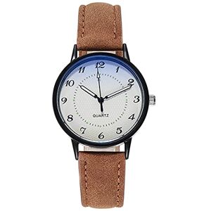 Generic Montre Bracelet en Cuir Femme Waterproof, Montre à Quartz Analogique Cadran Lumineux, Montre-Bracelet à Etanche Luxe Mode Entreprise ÉLéGant, Cadeau La Fête des Mères - Publicité