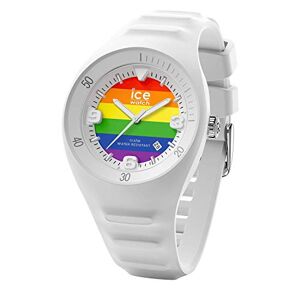 ICE WATCH P. leclercq Rainbow Montre Blanche pour Homme avec Bracelet en Silicone  (Medium) - Publicité