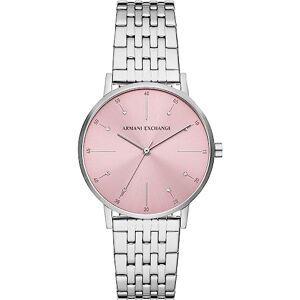 Armani Exchange Montre pour femme, mouvement quartz/3 aiguilles, boîtier de 36 mm avec bracelet en acier inoxydable - Publicité