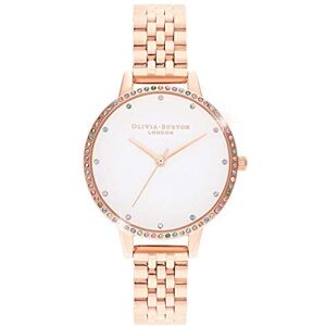 Olivia Burton Montre Analogique à Quartz pour Femme avec Bracelet en Acier Inoxydable Couleur or rose - Publicité