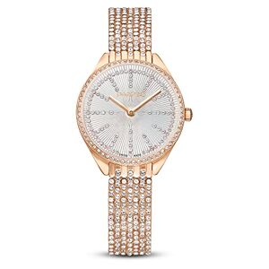 Swarovski Montre Attract, Fabriquée en Suisse, Bracelet en Métal Pavé de Cristaux, Ton Or Rosé - Publicité