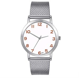 KaloryWee Montre Amoureux Couple Femme Homme Fashion Montre Pas Cher La Mode Cristal Cadeaux La Fête des Mères Quartz Aiguille Poignet Montre Analogique Acier Chic Casual (Taille Unique, 2-C) - Publicité