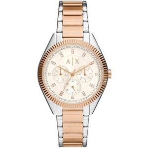 Armani Exchange Montre multifonction, en acier inoxydable, pour femme, - Publicité