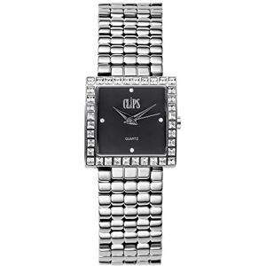 Clips  Montre Femme Quartz Analogique Bracelet Alliage Argent - Publicité