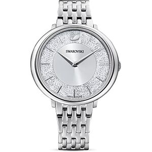 Swarovski Montre Crystalline Chic, Bracelet en métal, Ton argenté, Acier inoxydable - Publicité