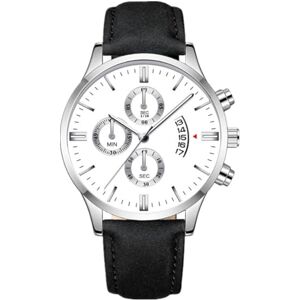 JOATVEE Montre en Cuir Calendrier d’Affaires Simple et décontracté pour Hommes Montre de Mode Classique Cinq Calendriers Aiguilles Lumineuses étanches avec Montre à Quartz Date - Publicité