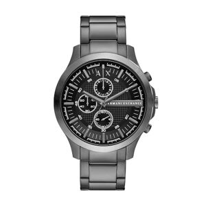 Armani Exchange Montre chronographe, en acier inoxydable, gris « gunmetal », pour homme, - Publicité