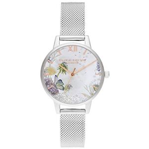 Olivia Burton Montre Analogique à Quartz pour Femme avec Bracelet en Acier Inoxydable avec Bracelet en Acier Inoxydable - Publicité